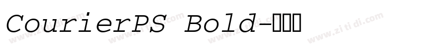 CourierPS Bold字体转换